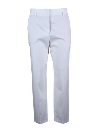 Eleventy Cotton Lyocell Elastane Pants - White