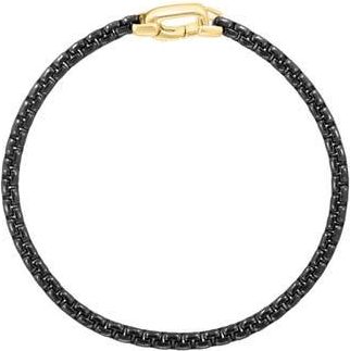 Effy Mens Sterling Silver Bracelet in Black at Nordstrom Rack, Size 8.5