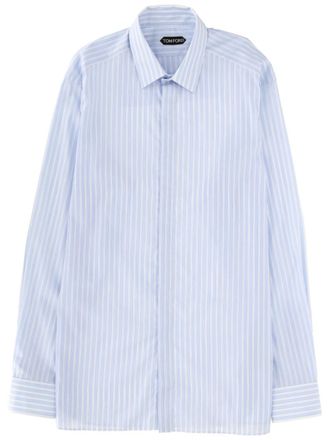 Tom Ford Light Blue Stripes Shirt
