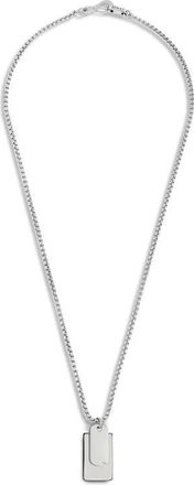 Jonas Studio Double Dog Tag Necklace in Silver at Nordstrom