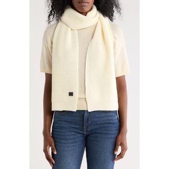 AllSaints Mixed Stitch Scarf in Ivory at Nordstrom Rack