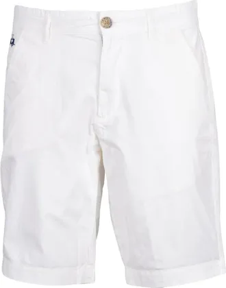 La Martina Korte Broeken, Heren, Wit, XL, Katoen, Casual Shorts