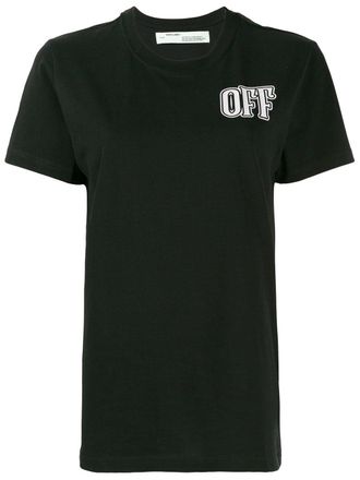 Off-white Lips printed t-shirt - women - Cotton - S - Black