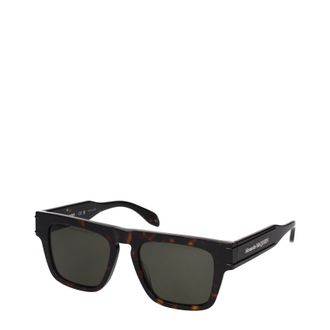 Alexander McQueen Alexander Mcqueen Herrens Sonnenbrille aus schwarzem Acetat