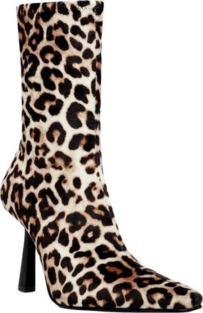 Steve Madden Vakay Bootie Leopard Velvet VAKAY-LEO Womens
