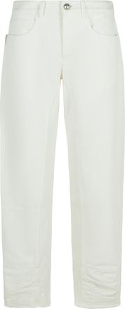 Jil Sander White Cotton Jeans