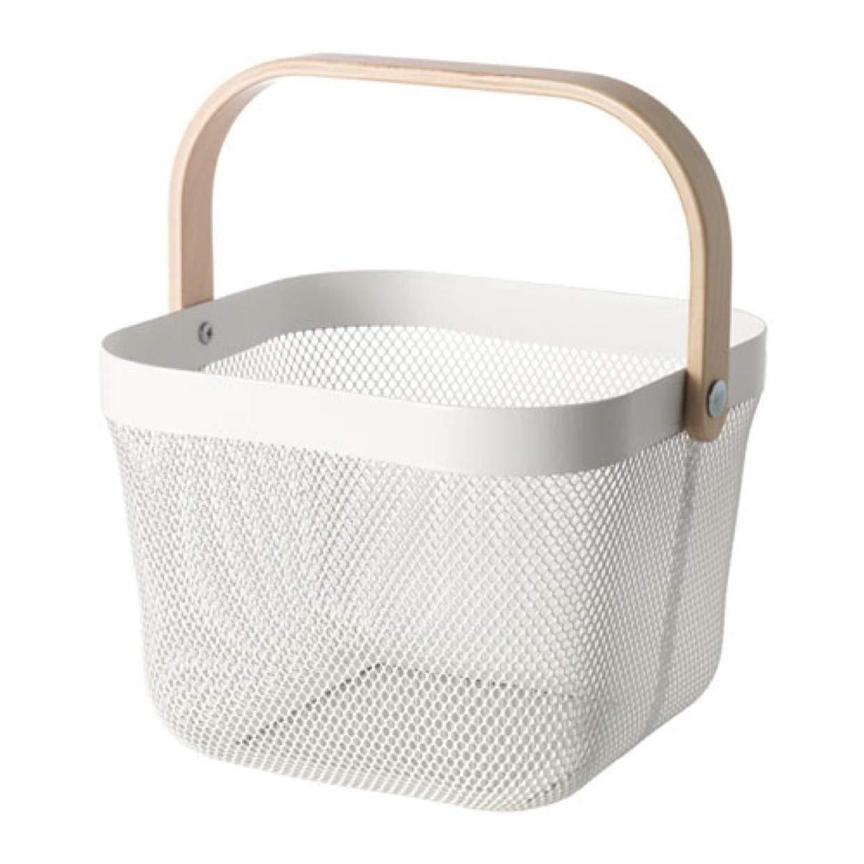 IKEA Risatorp Dekoration Korb mit Griff weiß 25x26x18 ab 26,90 €