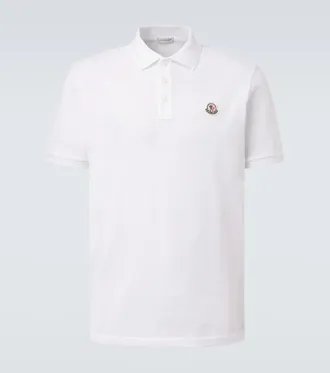Moncler Cotton piqu&eacute; polo shirt