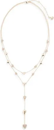 BaubleBar Let Love Shine Layered Y-Necklace in Clear at Nordstrom Rack