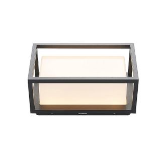 Lucande Lucande - L&aacute;mpara De Pared Led Exterior ilirian En Negro Aluminio