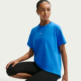 Nike Womens Nike Sportswear Classic Oversized T-Shirt in Blue | IH7601-435