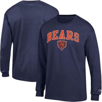 Champion Mens Champion Navy Chicago Bears Arch Over Logo Long Sleeve T-Shirt at Nordstrom, Size Medium