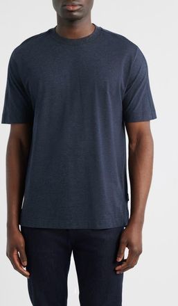 BOSS Taut Crewneck Top in Dark Blue at Nordstrom, Size Xx-Large