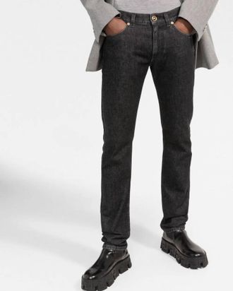 Versace Medusa Pocket Jean In Black