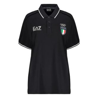 Emporio Armani Poloshirt met korte mouwen en contrasterende details - Heren - Tops - Blauw - Maat: XL Katoen