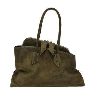 The Attico Shoulder Bags, female, Green, Size: ONE SIZE La Passeggiata Medium Top Handle Bag