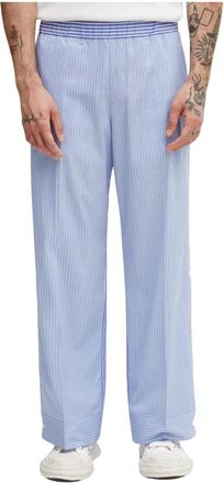 Undercover Wijde broek - Heren - Wijde Broeken - Blauw - S - Katoen - Broeken