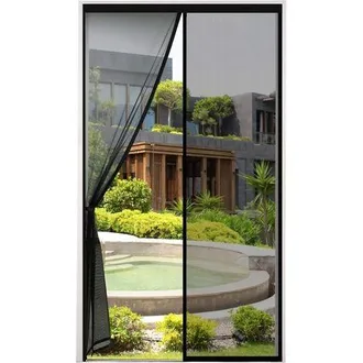OEM Mosquitera Para Puerta De 120x220cm, Malla Muy Densa, Cortina Magn&eacute;tica Para Moscas E Insectos Con Cinta Adhesiva, Varillas Magn&eacute;ticas, Cierre Autom&aacute;t