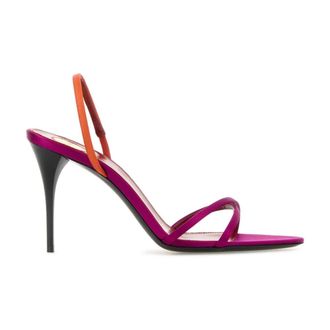 Saint Laurent Gippy 90 Lex Sandal - female - Saint Laurent - High Heel Sandals - Multicolor - 8 UK - Shoes