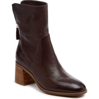 Kelsi Dagger Island Block Heel Bootie in Cacao at Nordstrom, Size 7
