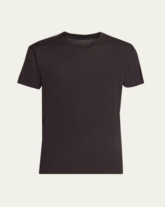 Tom Ford Mens Cotton and Silk Crewneck T-Shirt