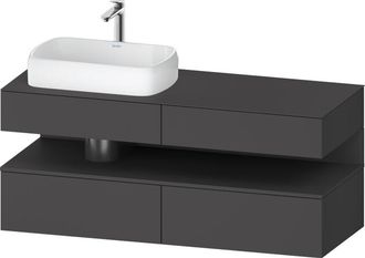 Duravit Qatego Consola Mueble Bajo Lavabo, 2 Extensiones, 2 - Duravit