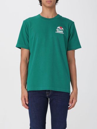 Casablanca Mens Graphic Print Short Sleeve Tee - Dark Green Cotton - Size X-Large