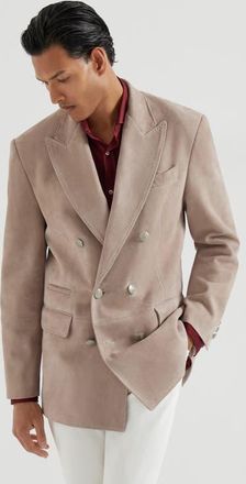 Brunello Cucinelli Suede blazer in Yuta at Nordstrom, Size Xx-Small Eu
