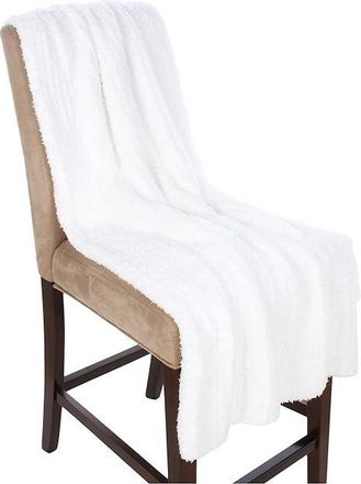 Barefoot Dreams CozyChic(r) Ribbed Throw Blankets White, Microfiber/Polyester