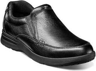 Nunn Bush Cam Moc Toe Slip-On in Black Tumble at Nordstrom Rack, Size 10.5