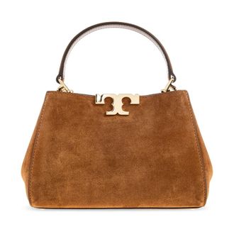 Tory Burch Mini Eleanor Suede Satchel - Dames - Handtassen - Bruin - ONE Size - Leer - Tassen