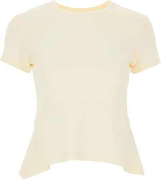 Liviana Conti Tijdloos Cr&egrave;me T-Shirt - Dames - T-shirts - Beige - M - Katoen - Tops