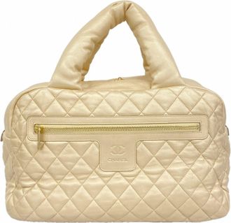 Chanel Champagne Gold Leather Tote Bag (Pre-Owned)