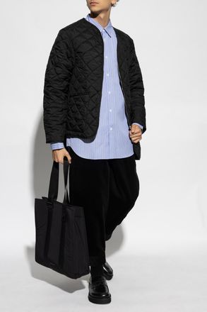 Comme Des Gar&ccedil;ons Comme Des Gar&ccedil;ons Shirt Shirt With Striped Pattern, Mens, Blue