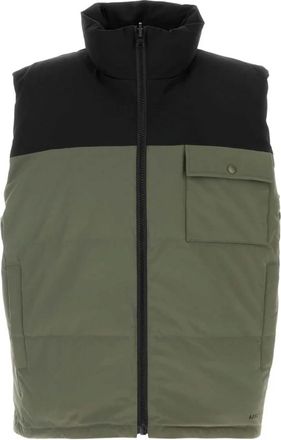 A.P.C. Groene Omkeerbare Donsvest - Heren - Bodywarmers - Groen - L - Polyester - Jassen