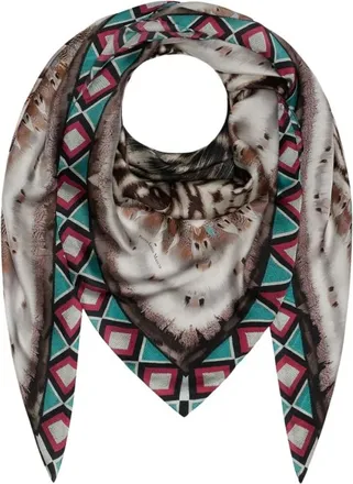 Pierre-Louis Mascia Accessoires, Dames, Veelkleurig, ONE Size, Leer, Molare Sjaal