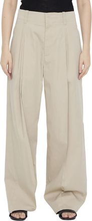 Bottega Veneta Beige Regular Pleated Pants