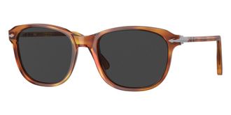 Persol Polarized Black Rectangular Unisex Sunglasses PO1935S 96/48 53