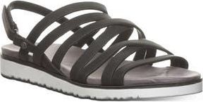 Bearpaw Crete Faux Leather Sandal in Black at Nordstrom Rack, Size 11