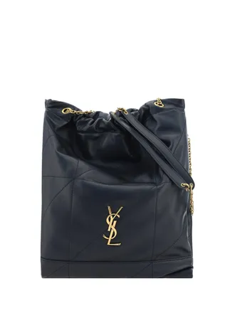 Saint Laurent Womens Jamie 4.3 Lambskin Bucket Bag Black Shoulder