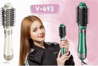 Trade Shop Trade Shop - Spazzola Asciugacapelli Ad Aria Calda 4 In 1 Multifunzionale 3 Temperature V-493