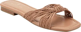 Bandolino Sella Slide Sandal in Natural at Nordstrom, Size 6.5