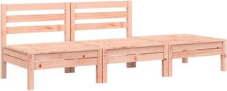 vidaXL Garden Sofa 3-Seater Solid Wood Douglas vidaXL