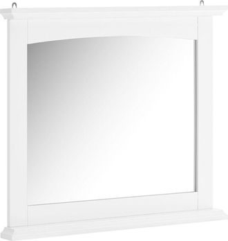 SoBuy Sobuy Armario De Pared Para Ba&ntilde;o Con Espejo Mueble Alto De Ba&ntilde;o Blanco 60x6x53,5cm En Mdf E1 Y Vidrio, Armario De Ba&ntilde;o De Pared Con Estante Bzr212-w
