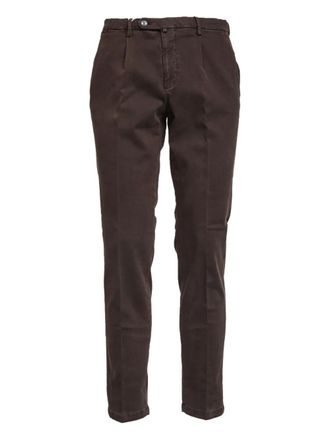 BRIGLIA 1949 pleated-front trousers - Brown