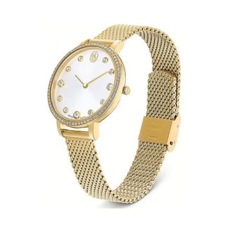 Swarovski Gold-Tone White Crystal Watch Accessories - Accessories - unisex - Amarillo - ONE SIZE