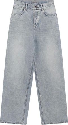 Balenciaga Baggy Fit Jeans - Dames - Jeans - Blauw - Maat: W25 Katoen