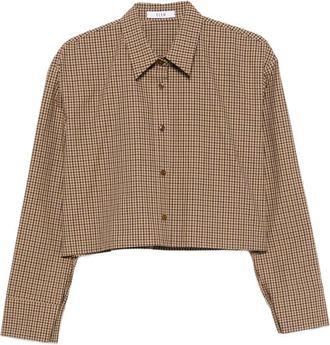 Eleh Cropped Checked Shirt