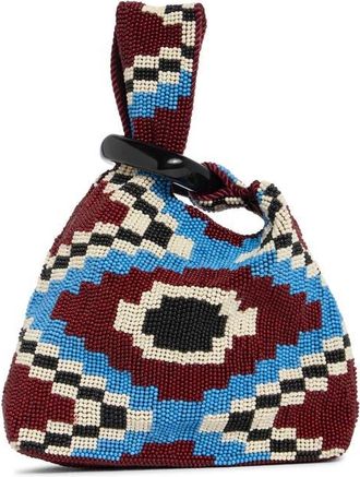 Veronica Beard Beaded Swing Top Handle Bag in Wine Multi at Nordstrom