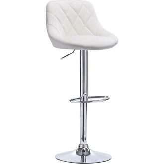 Woltu Woltu - 1 pcs bar stools chairs Breakfast Dining stools chairs for Kitchen Adjustable White